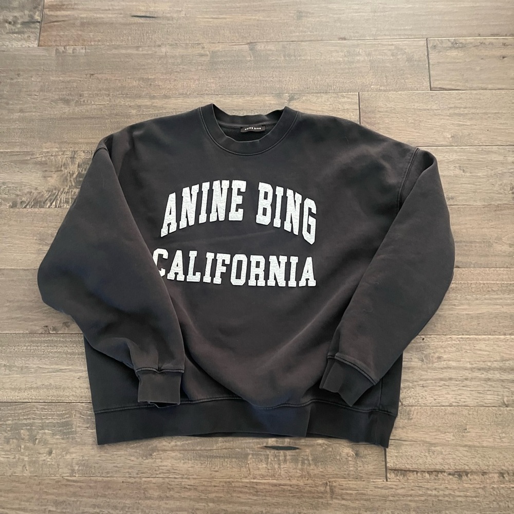 Anine Bing Miles Black sweatshirt
